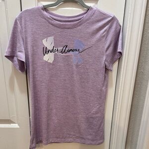 Under Armour Lavender Tee with Logo